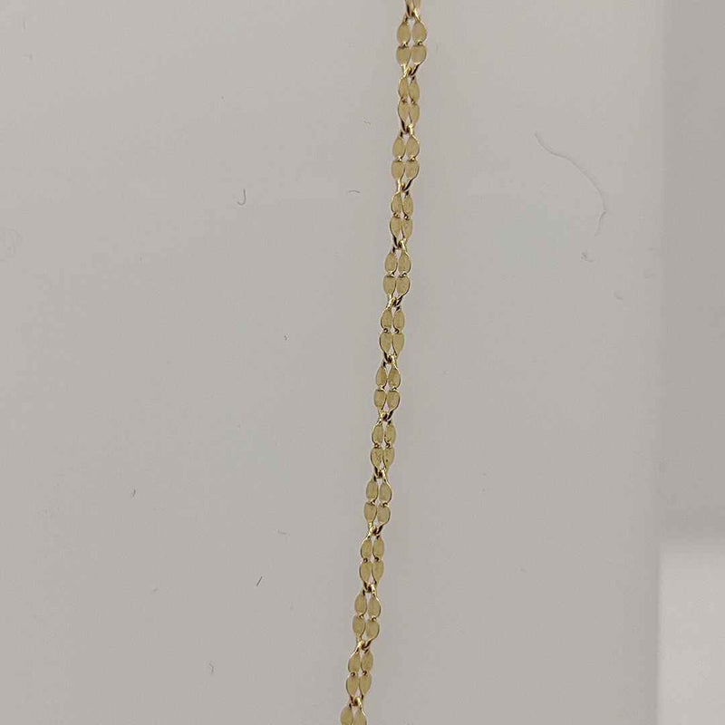 collana in oro giallo 18 carati 750/1000 catenina particolare lavorazione unisex